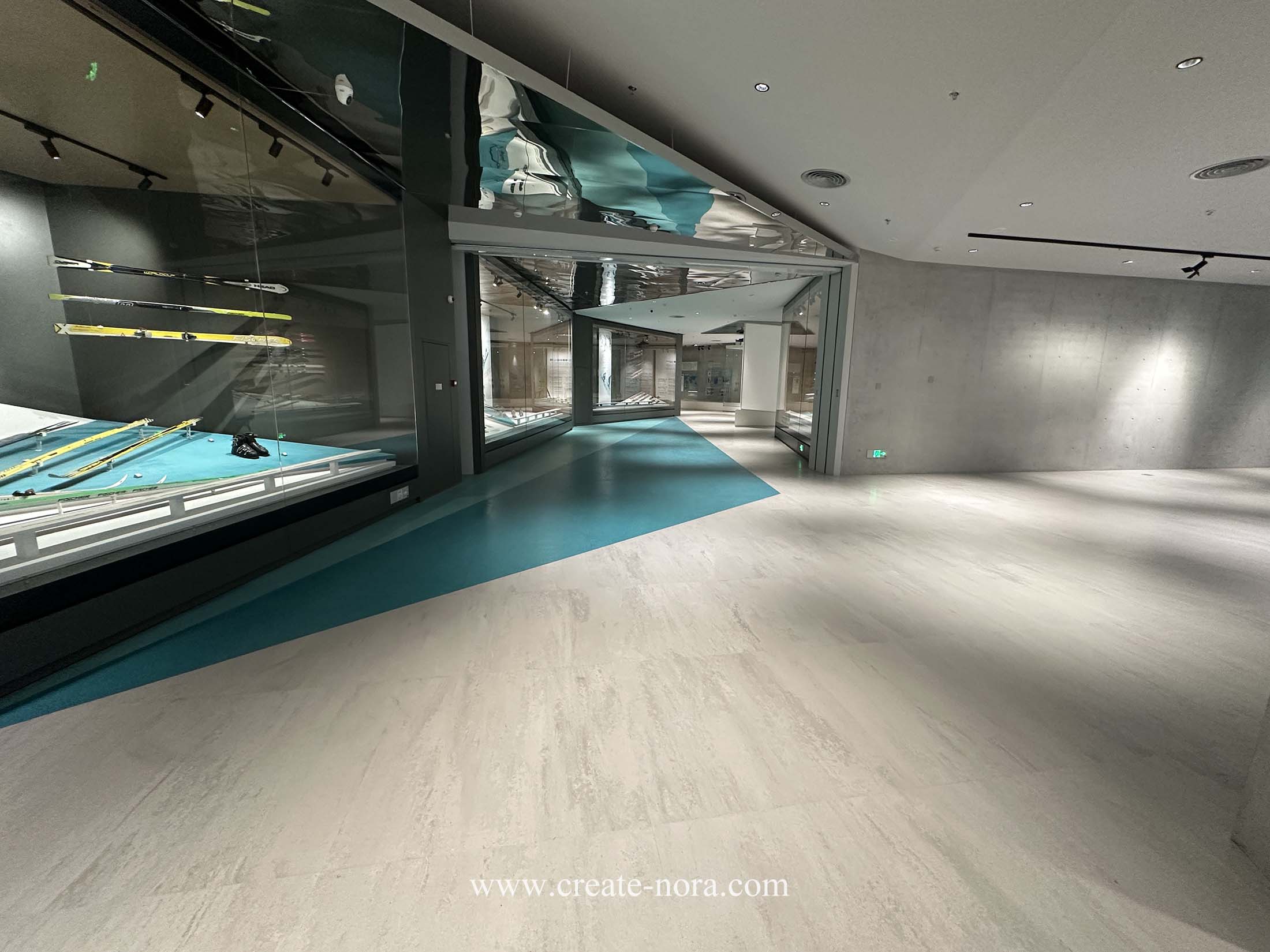 the photo of nora rubber flooring in winter sports Museum 5
